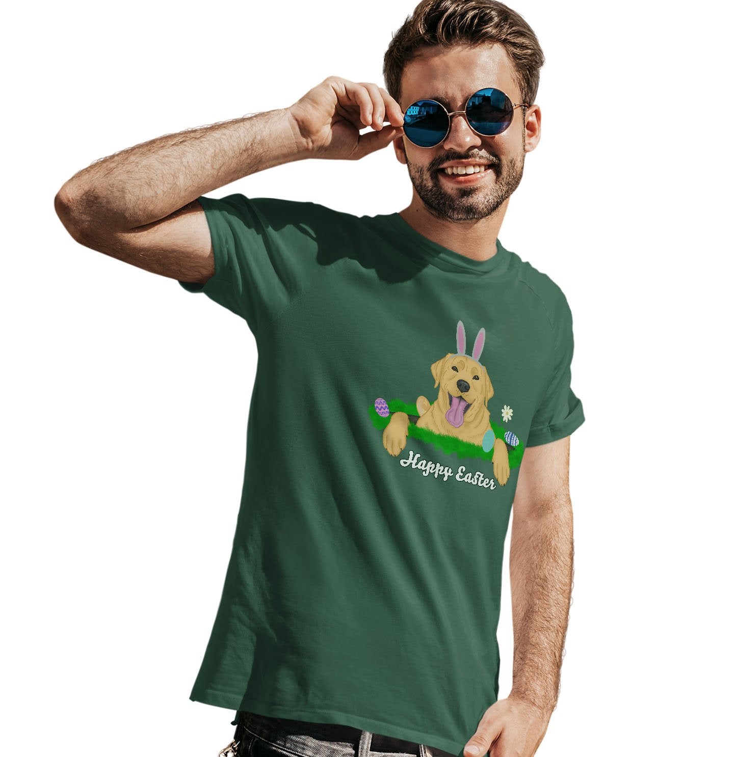 Rabbit Hole Yellow Labrador - Adult Unisex T-Shirt