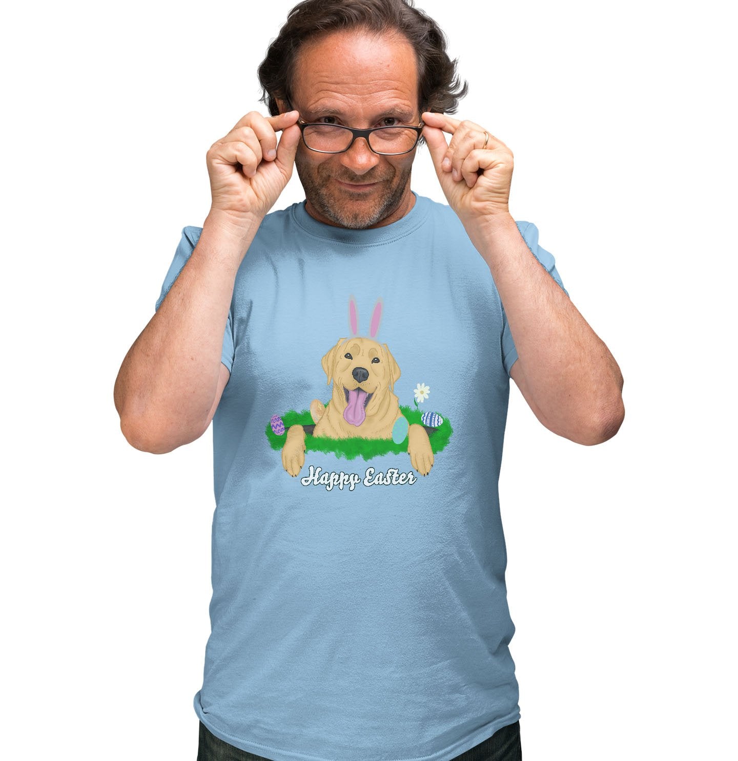 Rabbit Hole Yellow Labrador - Adult Unisex T-Shirt