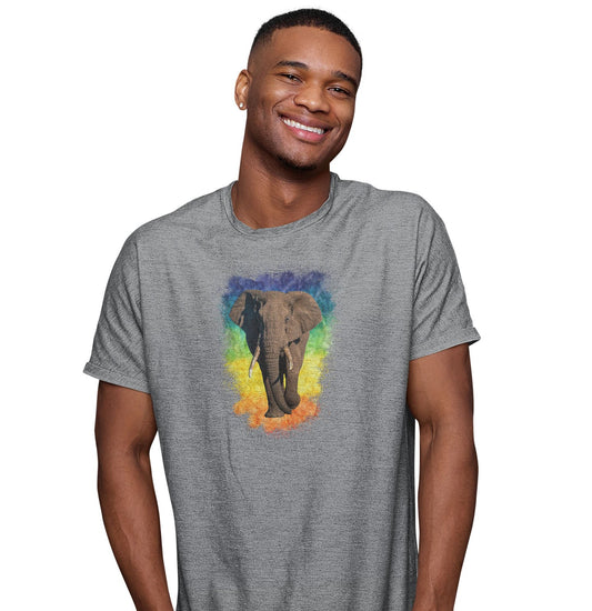 Elephant Rainbow - Adult Unisex T-Shirt