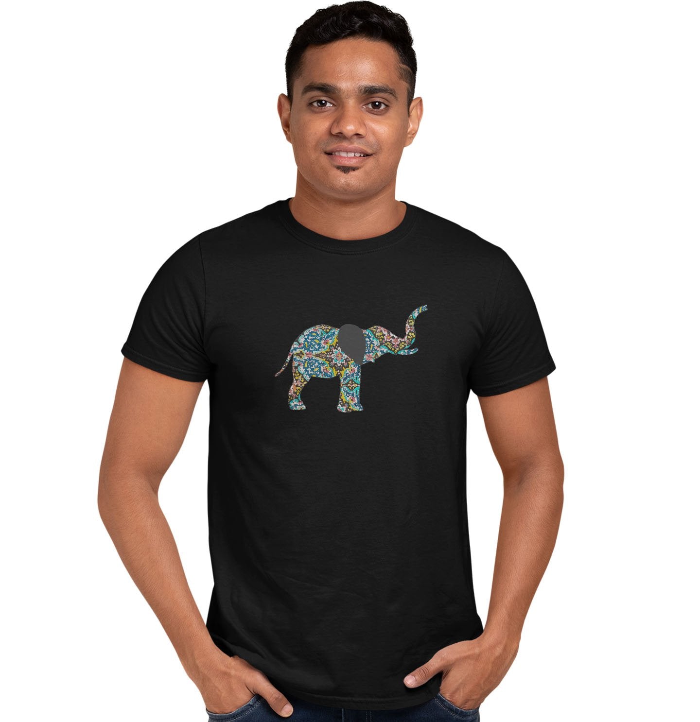 Elephant Mosaic - Adult Unisex T-Shirt