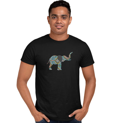 Elephant Mosaic - Adult Unisex T-Shirt