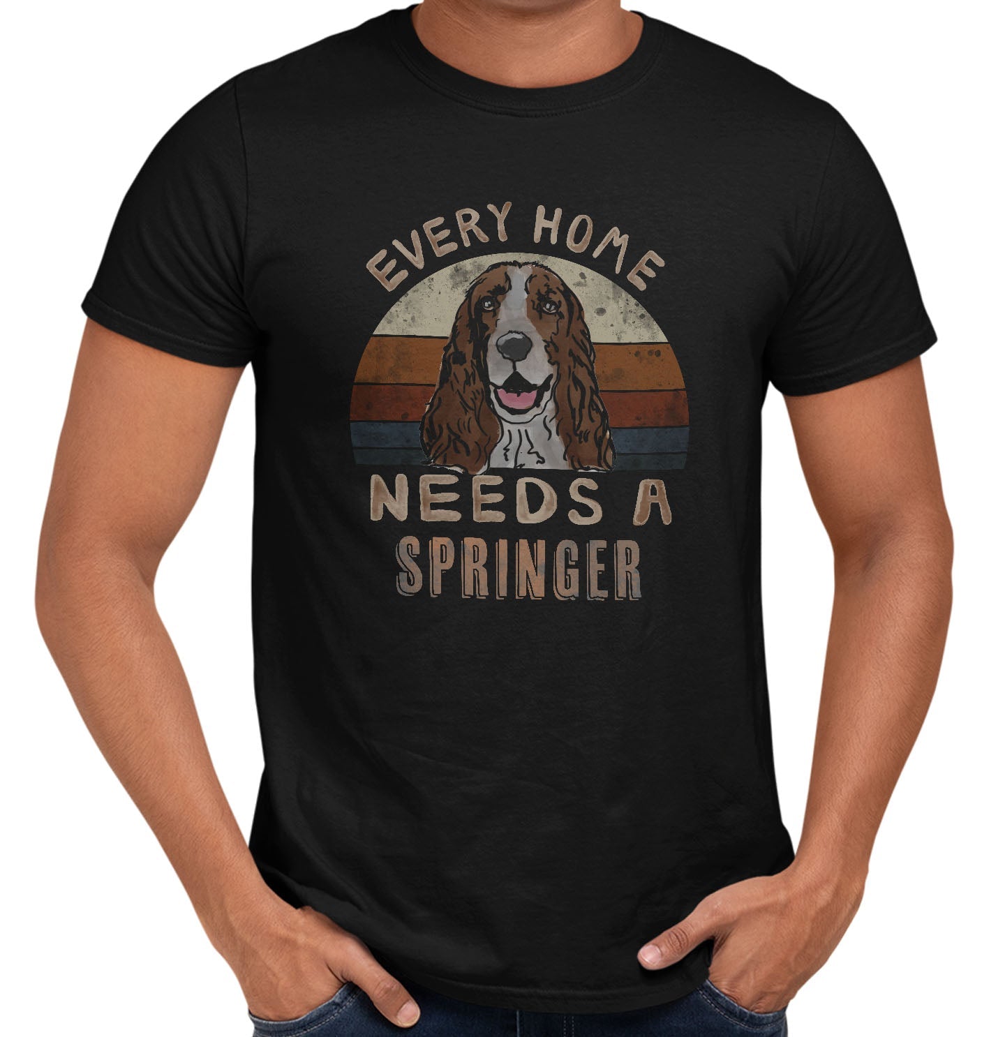 Every Home Needs a English Springer Spaniel - Adult Unisex T-Shirt