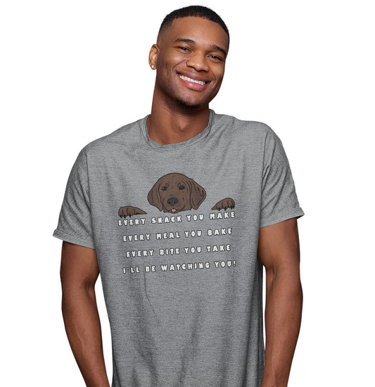 Every Snack Chocolate Lab - Adult Unisex T-Shirt