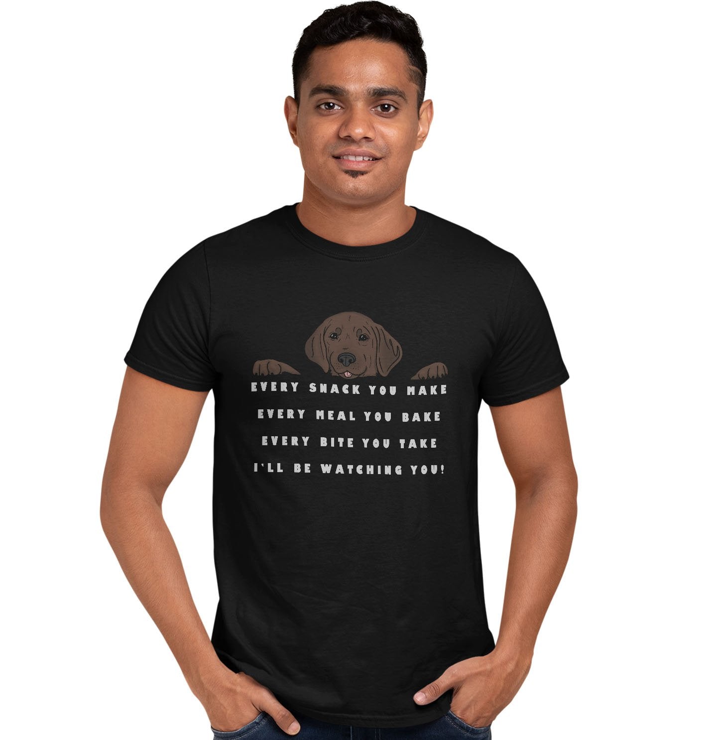 Every Snack Chocolate Lab - Adult Unisex T-Shirt