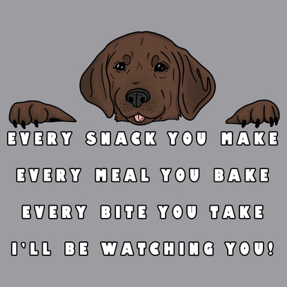 Every Snack Chocolate Lab - Adult Unisex T-Shirt