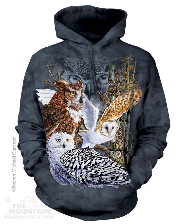 Find 11 Owls - The Mountain - 3D Hoodie Animal Sweatshirt