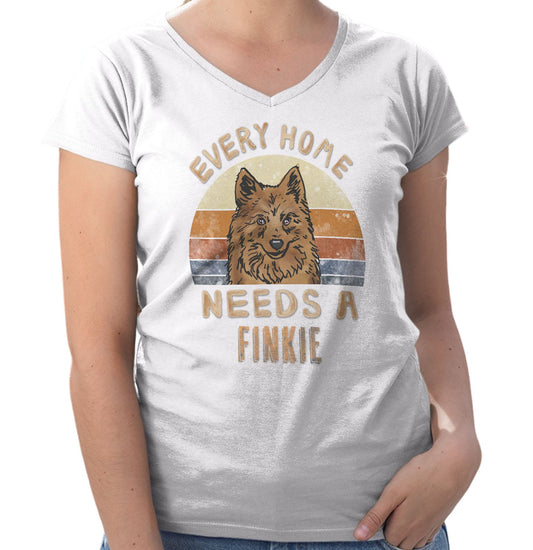Every Home Needs a Finnish Spitz - Women's V-Neck T-Shirt