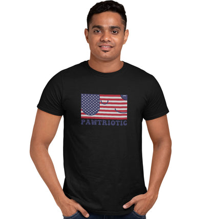 Pawtriotic Flag Dog - Adult Unisex T-Shirt