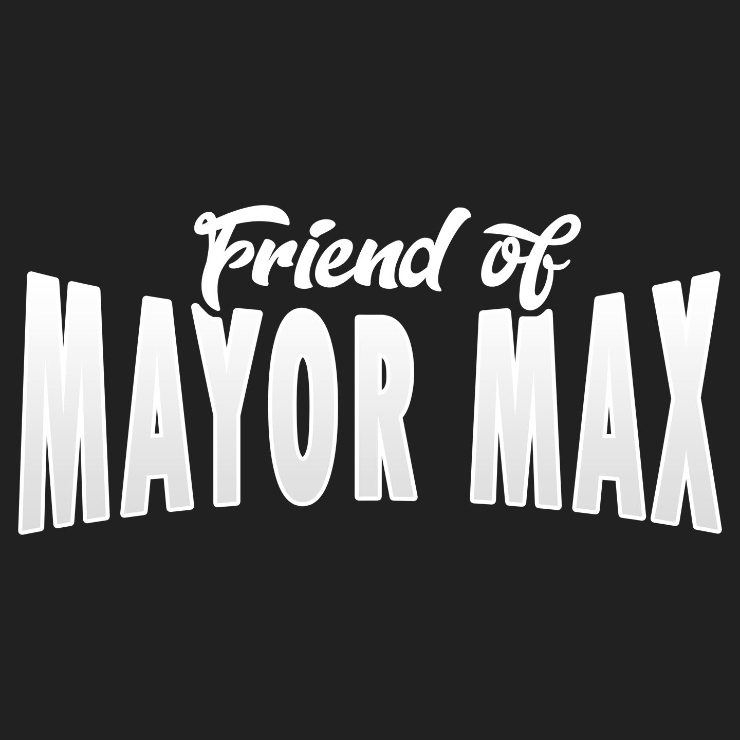 Friend of Mayor Max - Women's V-Neck Long Sleeve T-Shirt