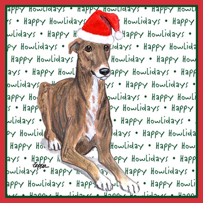 Greyhound Happy Howlidays Text - Kids' Unisex T-Shirt