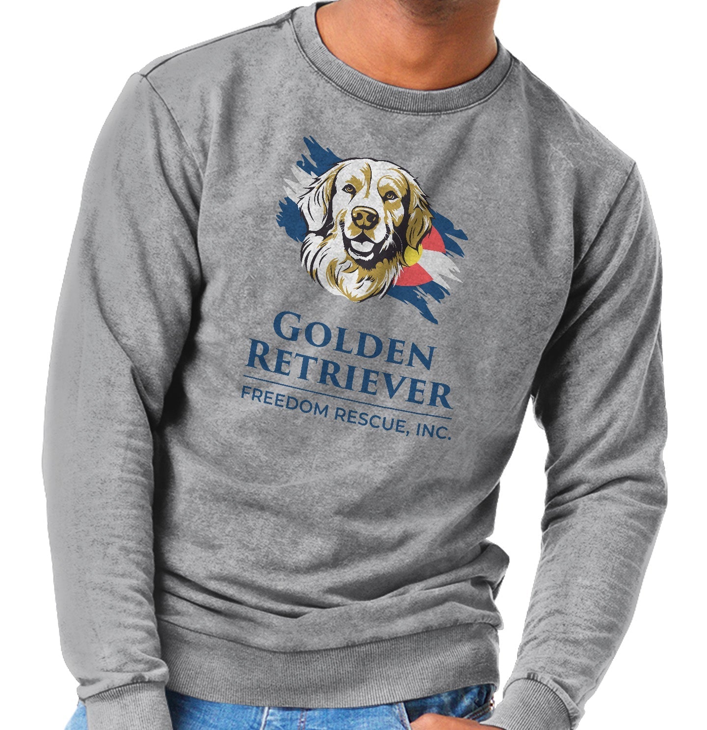 GRFR Main Logo Full Front - Adult Unisex Crewneck Sweatshirt