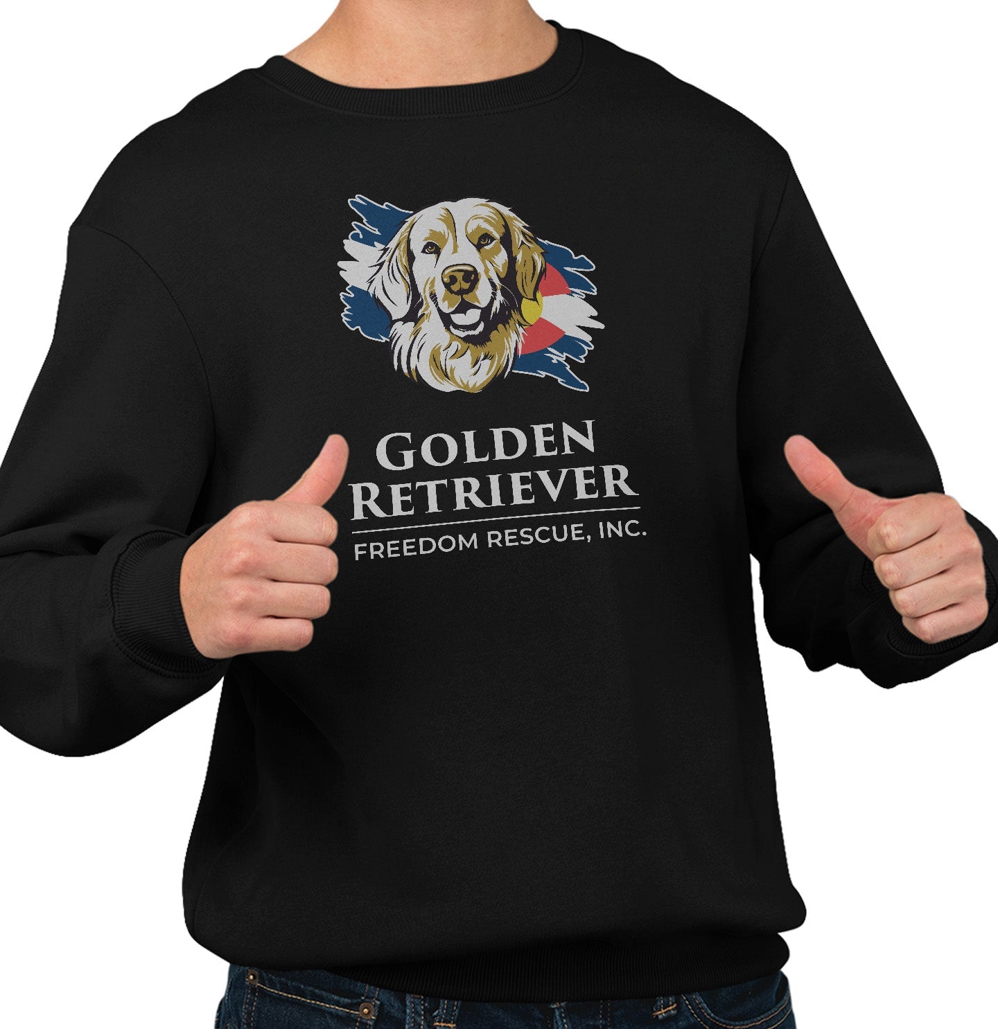 GRFR Main Logo Full Front - Adult Unisex Crewneck Sweatshirt