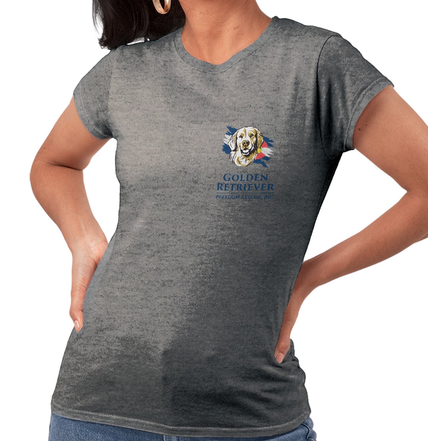 GRFR Main Logo Left Chest - Women's Tri-Blend T-Shirt