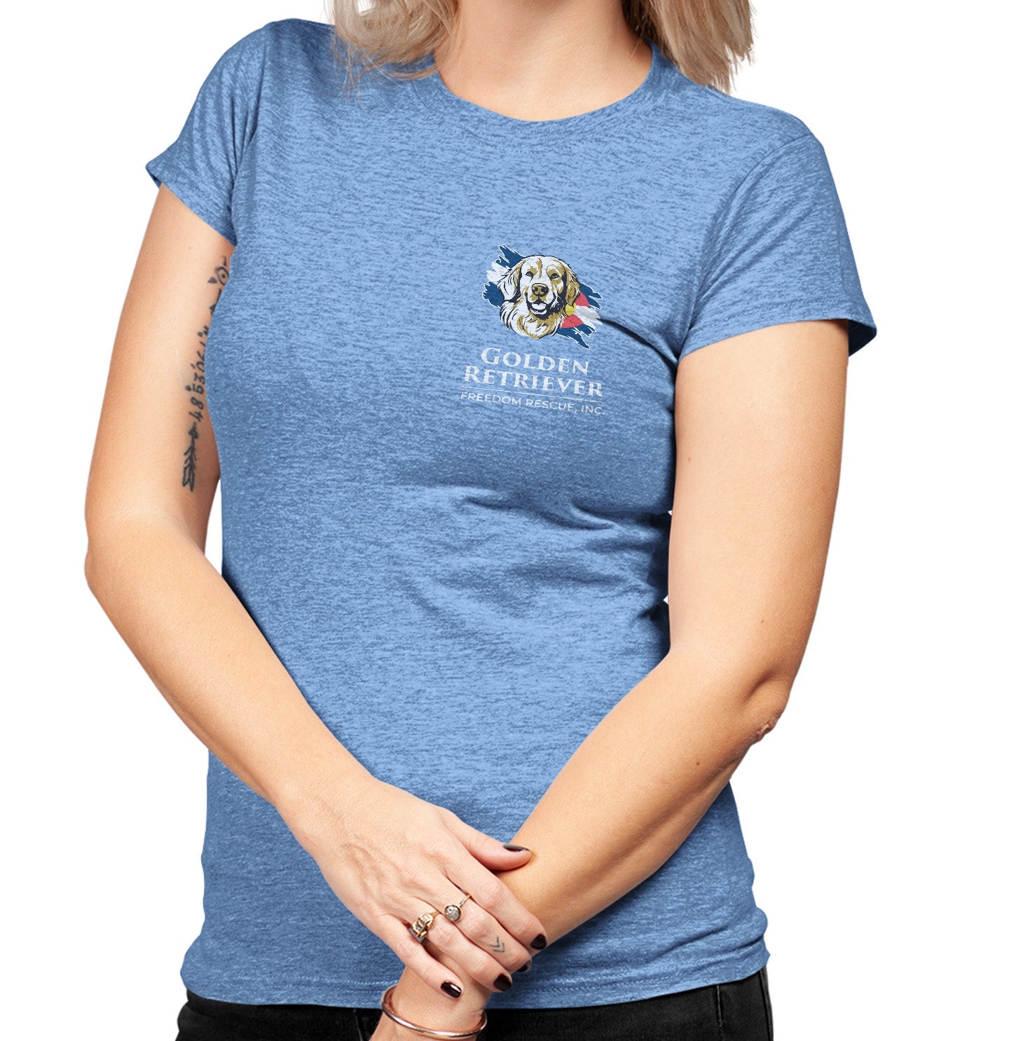 GRFR Main Logo Left Chest - Women's Tri-Blend T-Shirt