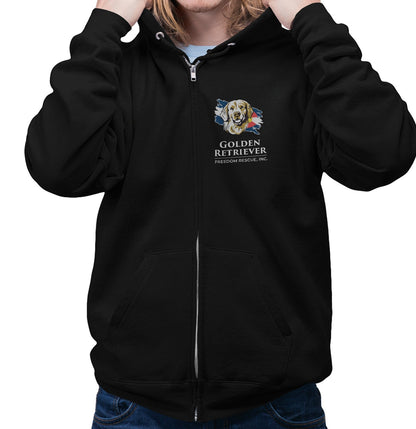 GRFR Main Logo Left Chest - Adult Unisex Full-Zip Hoodie Sweatshirt