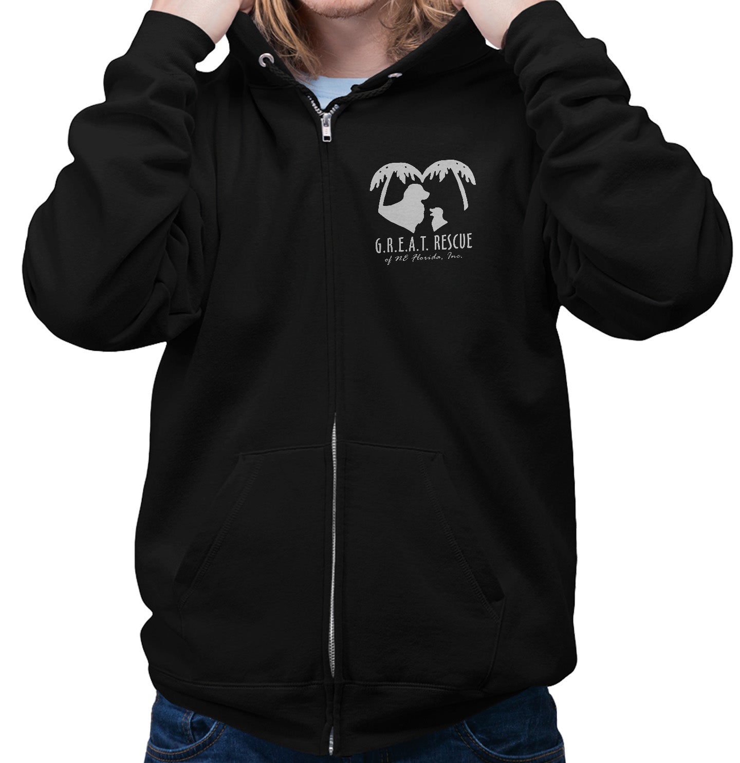 G.R.E.A.T. Rescue Logo - Adult Unisex Full-Zip Hoodie Sweatshirt