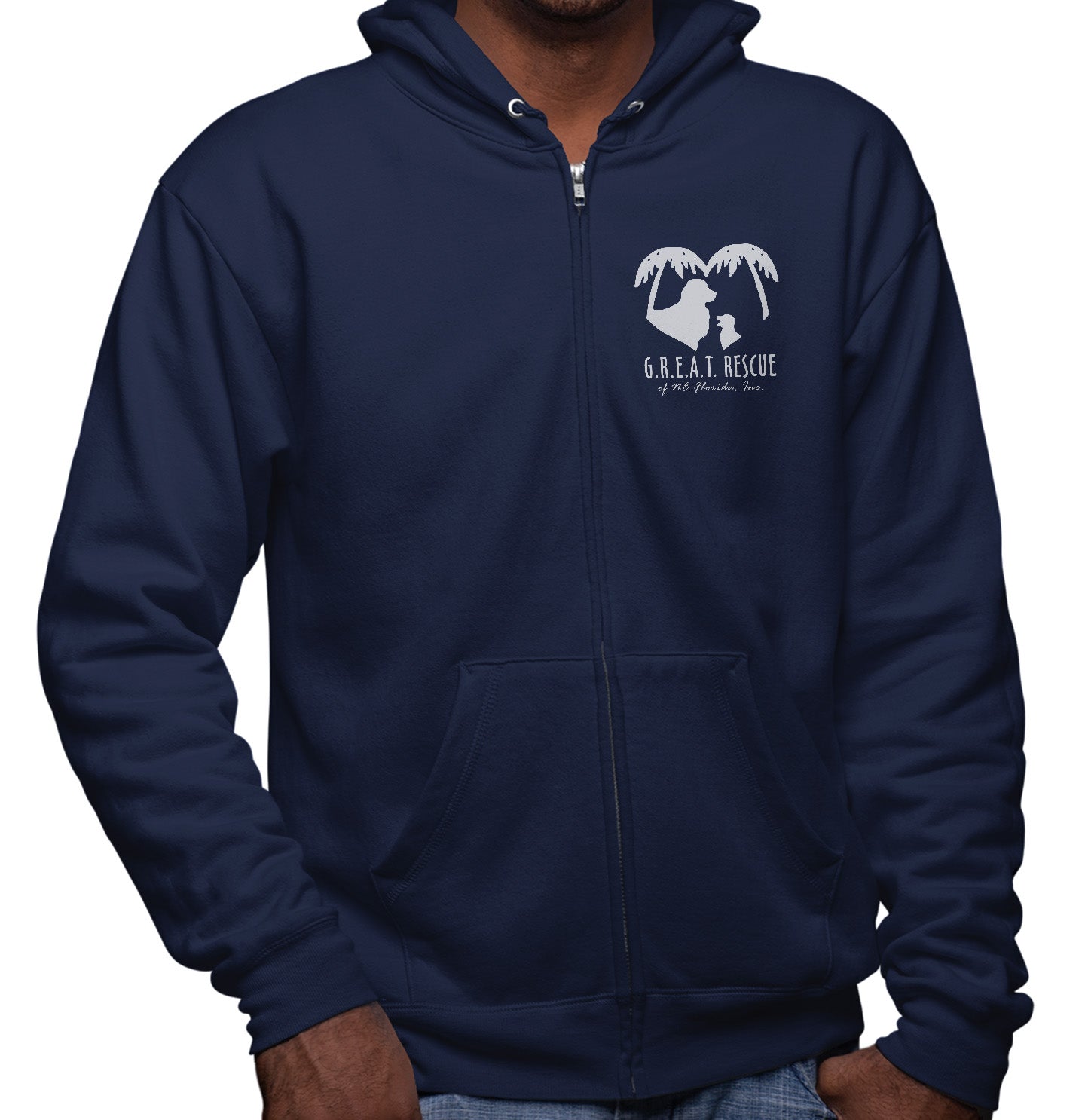 G.R.E.A.T. Rescue Logo - Adult Unisex Full-Zip Hoodie Sweatshirt