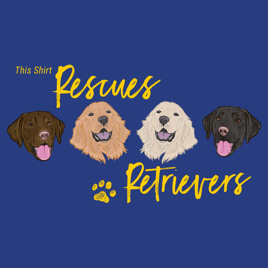 This Shirt Rescues Retrievers - Women's Fitted T-Shirt