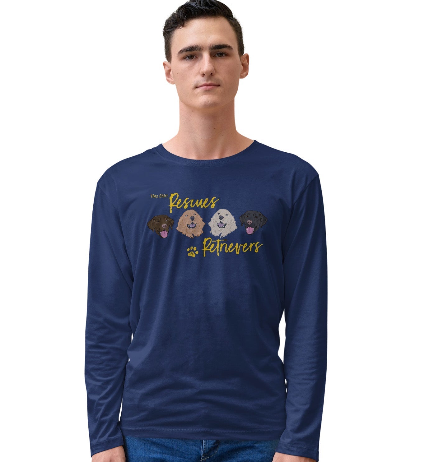 This Shirt Rescues Retrievers - Adult Unisex Long Sleeve T-Shirt