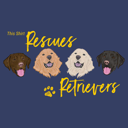 This Shirt Rescues Retrievers - Adult Unisex Long Sleeve T-Shirt