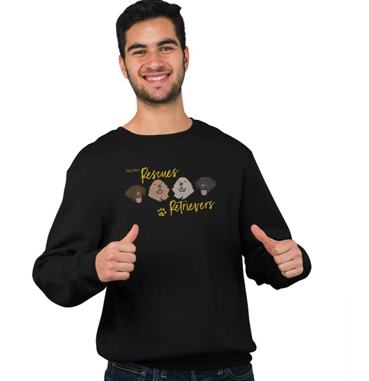 This Shirt Rescues Retrievers - Adult Unisex Crewneck Sweatshirt