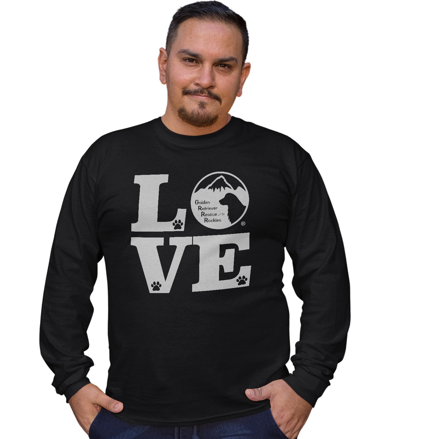 GRRR Big Love Logo - Adult Unisex Long Sleeve T-Shirt