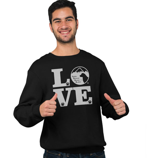 GRRR Big Love Logo - Adult Unisex Crewneck Sweatshirt