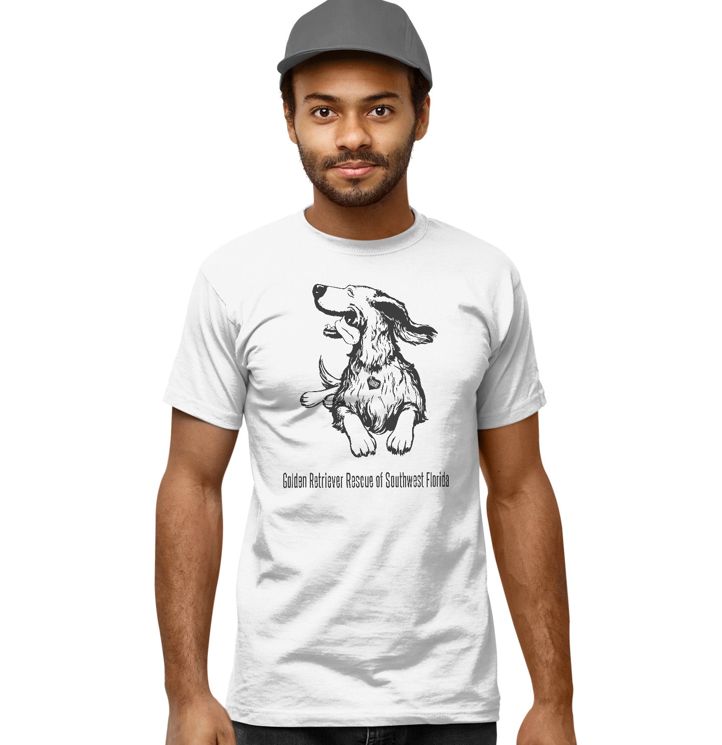 GRRSWFL Happy Golden - Adult Unisex T-Shirt