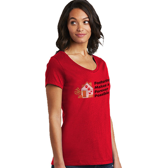 GRR Mid Florida Foster Makes Forever - Women's V-Neck T-Shirt