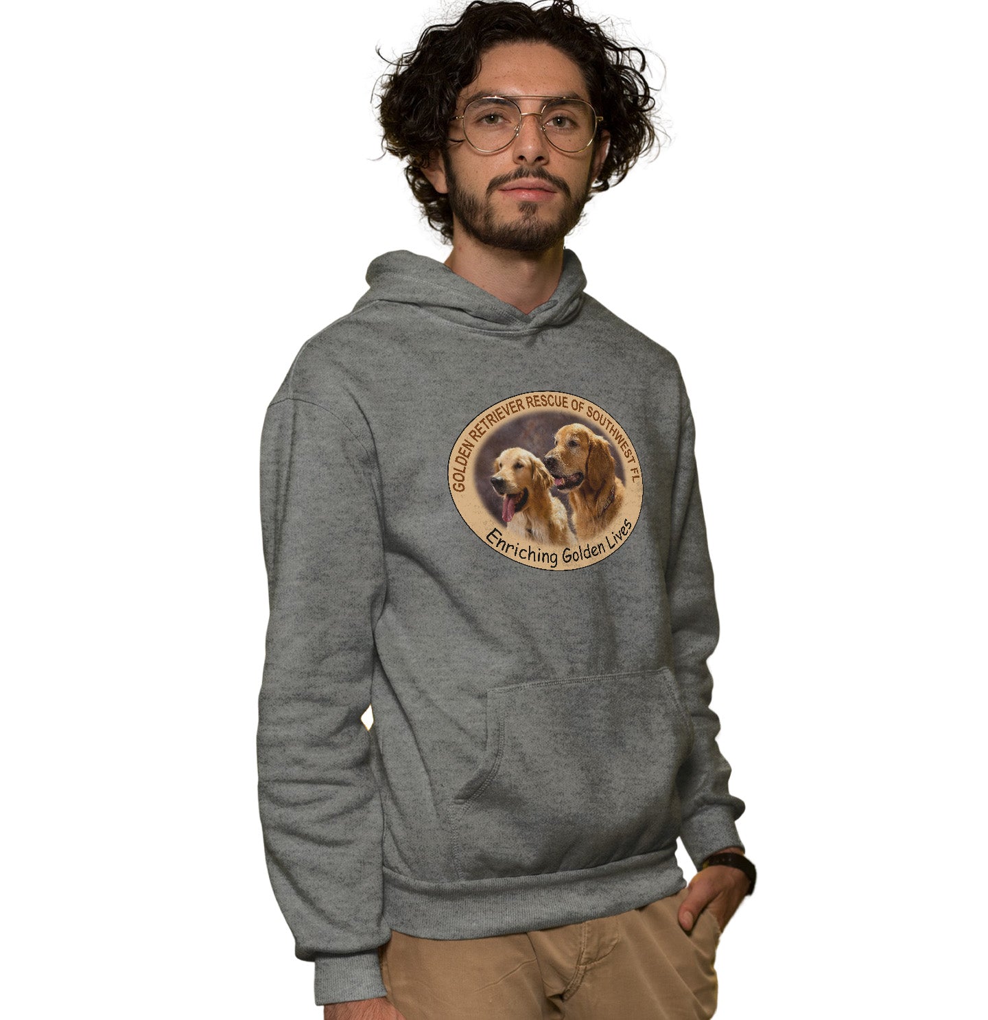 GRRSWF Enriching Golden Lives - Adult Unisex Hoodie Sweatshirt