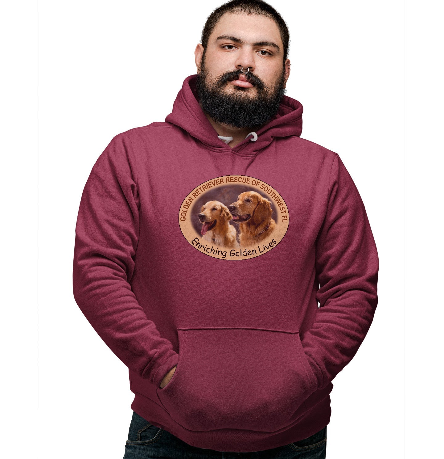 GRRSWF Enriching Golden Lives - Adult Unisex Hoodie Sweatshirt