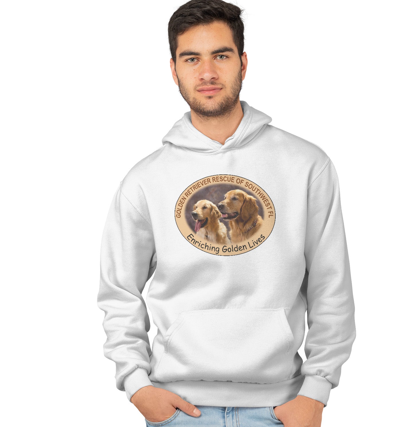 GRRSWF Enriching Golden Lives - Adult Unisex Hoodie Sweatshirt