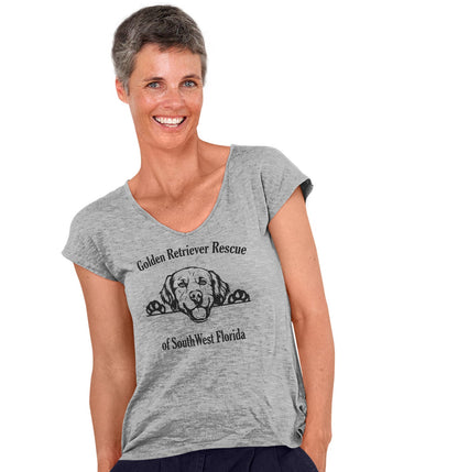 GRRSWF Paws Up - Women's V-Neck T-Shirt