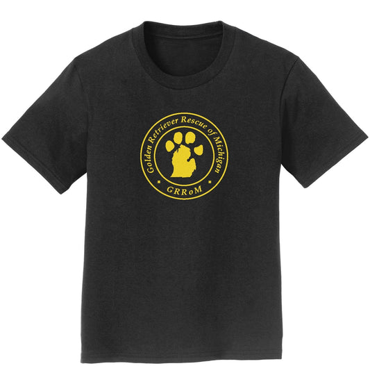 Golden Retriever Rescue of Michigan Full Front Logo - Kids' Unisex T-Shirt