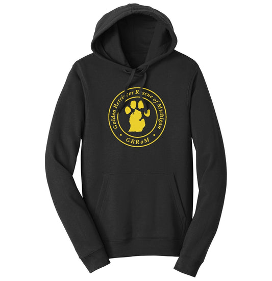 Golden Retriever Rescue of Michigan Full Front Logo - Adult Unisex Hoodie Sweatshirt