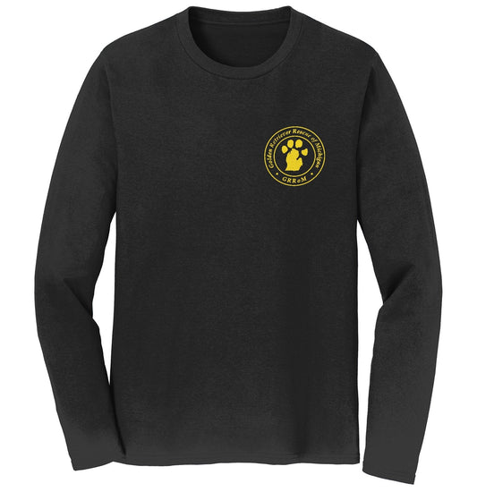 Golden Retriever Rescue of Michigan Left Chest Logo - Adult Unisex Long Sleeve T-Shirt