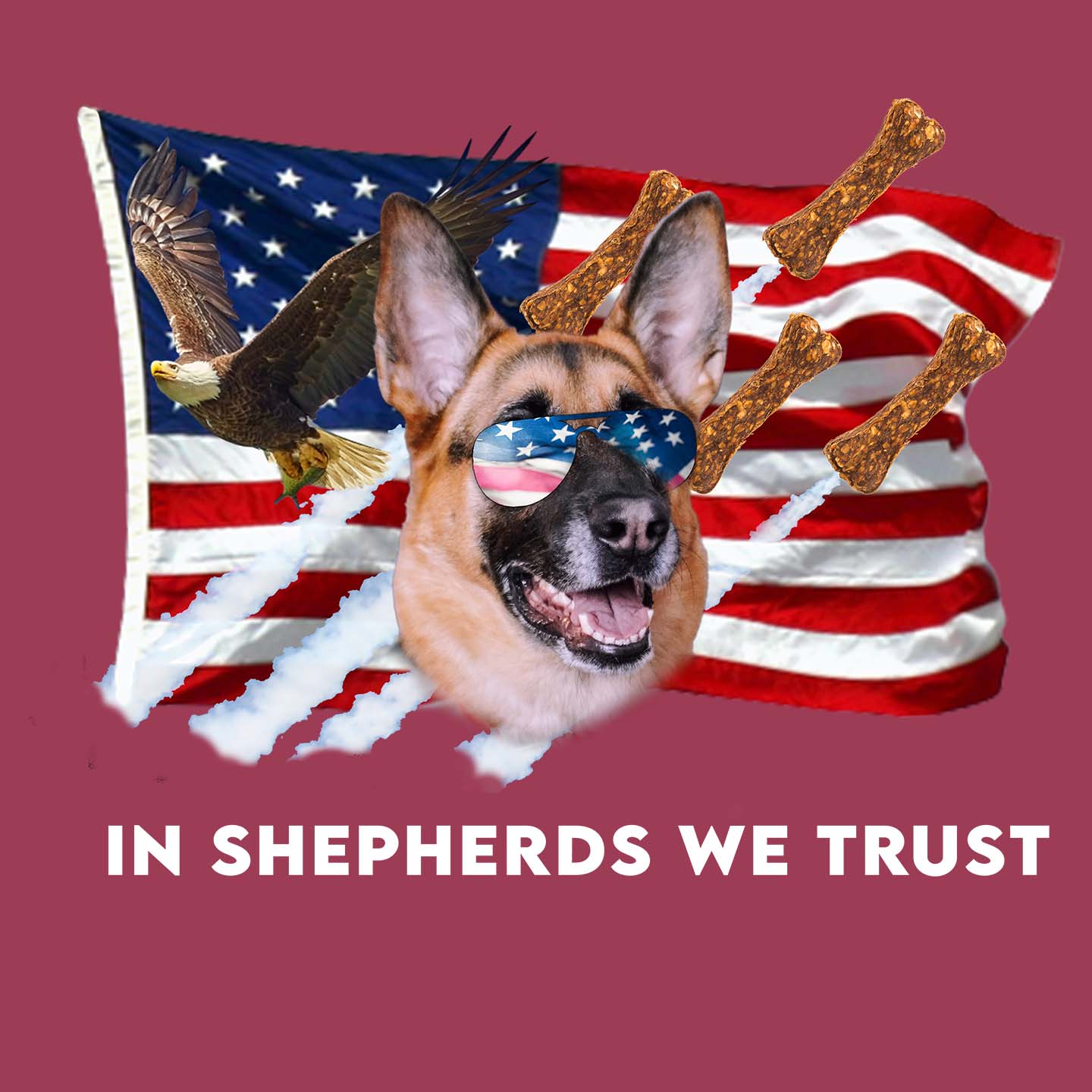 In German Shepherds We Trust - Adult Unisex Hoodie Sweatshirt