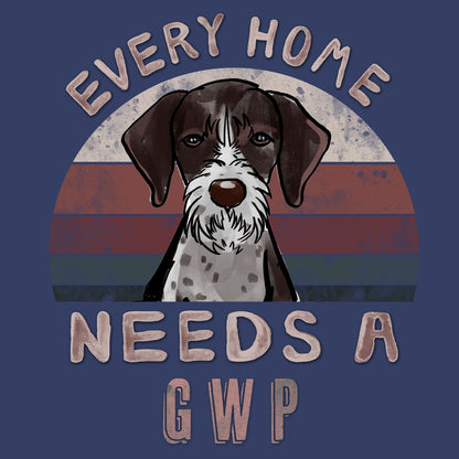 Every Home Needs a German Wirehaired Pointer - Adult Unisex Crewneck Sweatshirt