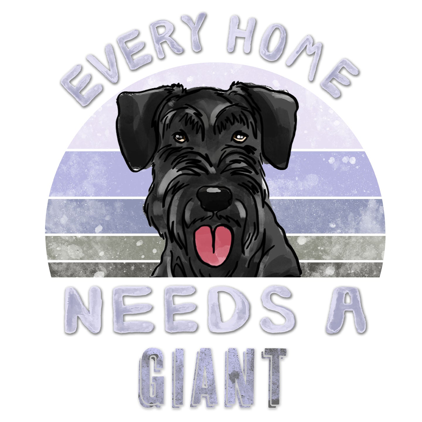 Every Home Needs a Giant Schnauzer - Women's V-Neck T-Shirt