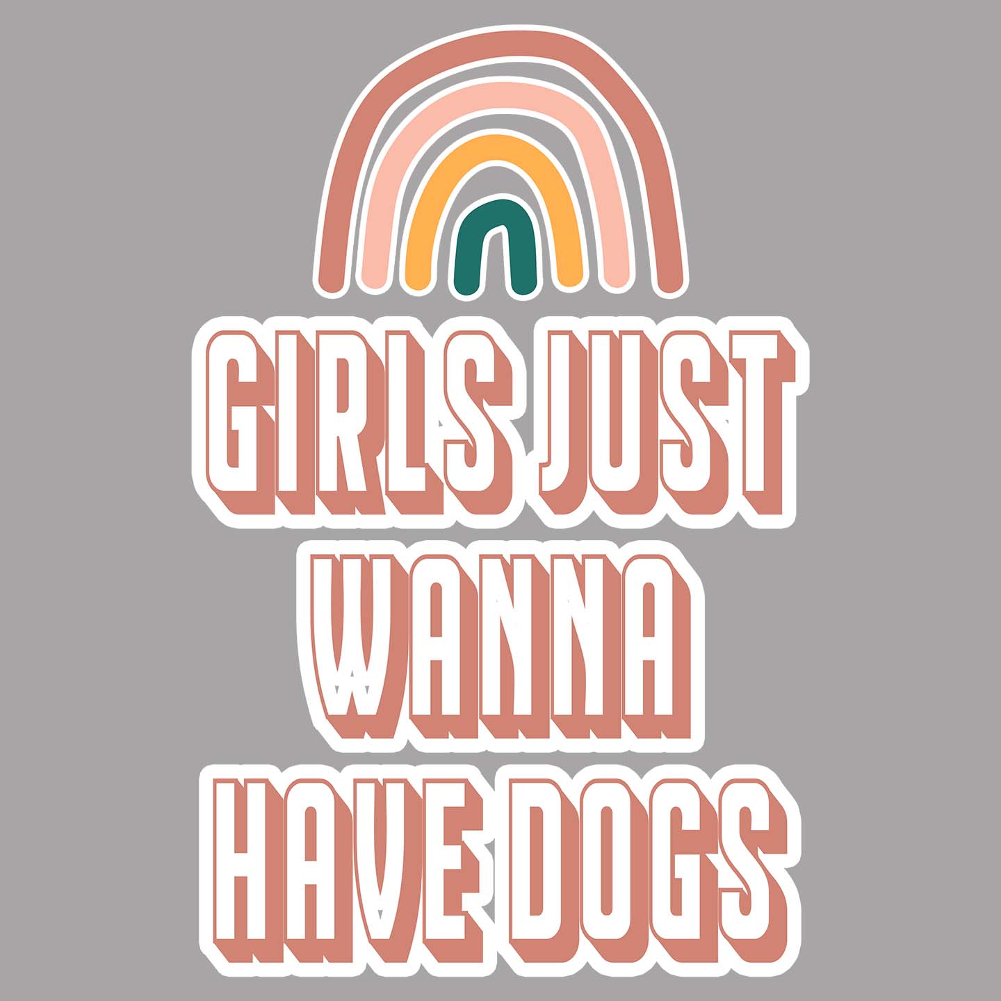 Girls Just Wanna Have Dogs - Women's V-Neck T-Shirt