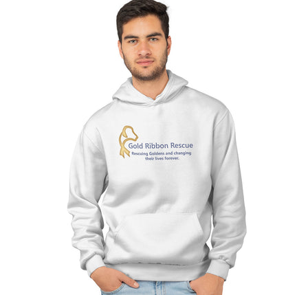 Gold Ribbon Logo - Adult Unisex Hoodie Sweatshirt