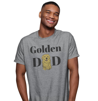 Golden Dad Illustration - Adult Unisex T-Shirt