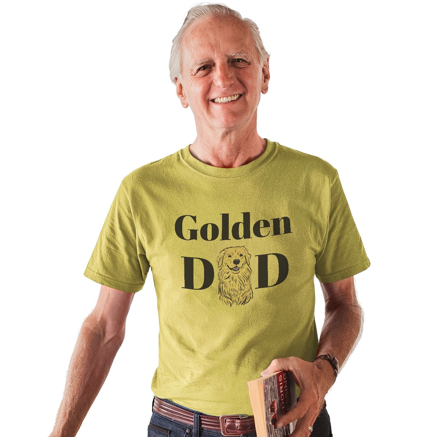 Animal Pride - Golden Dad Illustration - Adult Unisex T-Shirt