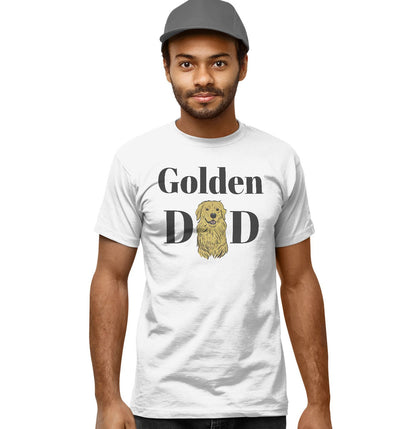 Golden Dad Illustration - Adult Unisex T-Shirt