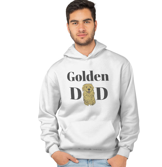 Animal Pride - Golden Dad Illustration - Adult Unisex Hoodie Sweatshirt