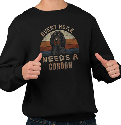 Every Home Needs a Gordon Setter - Adult Unisex Crewneck Sweatshirt