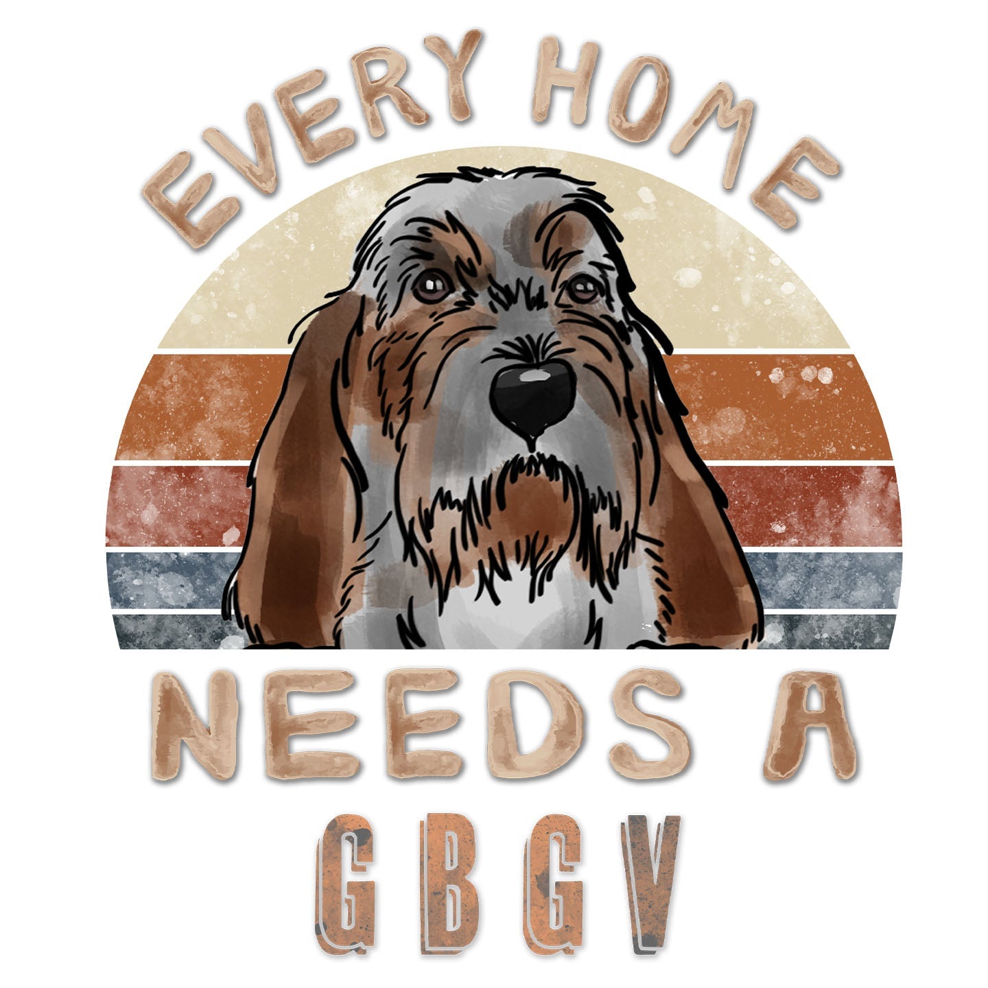 Every Home Needs a Grand Basset Griffon Vendeen - Women's V-Neck T-Shirt