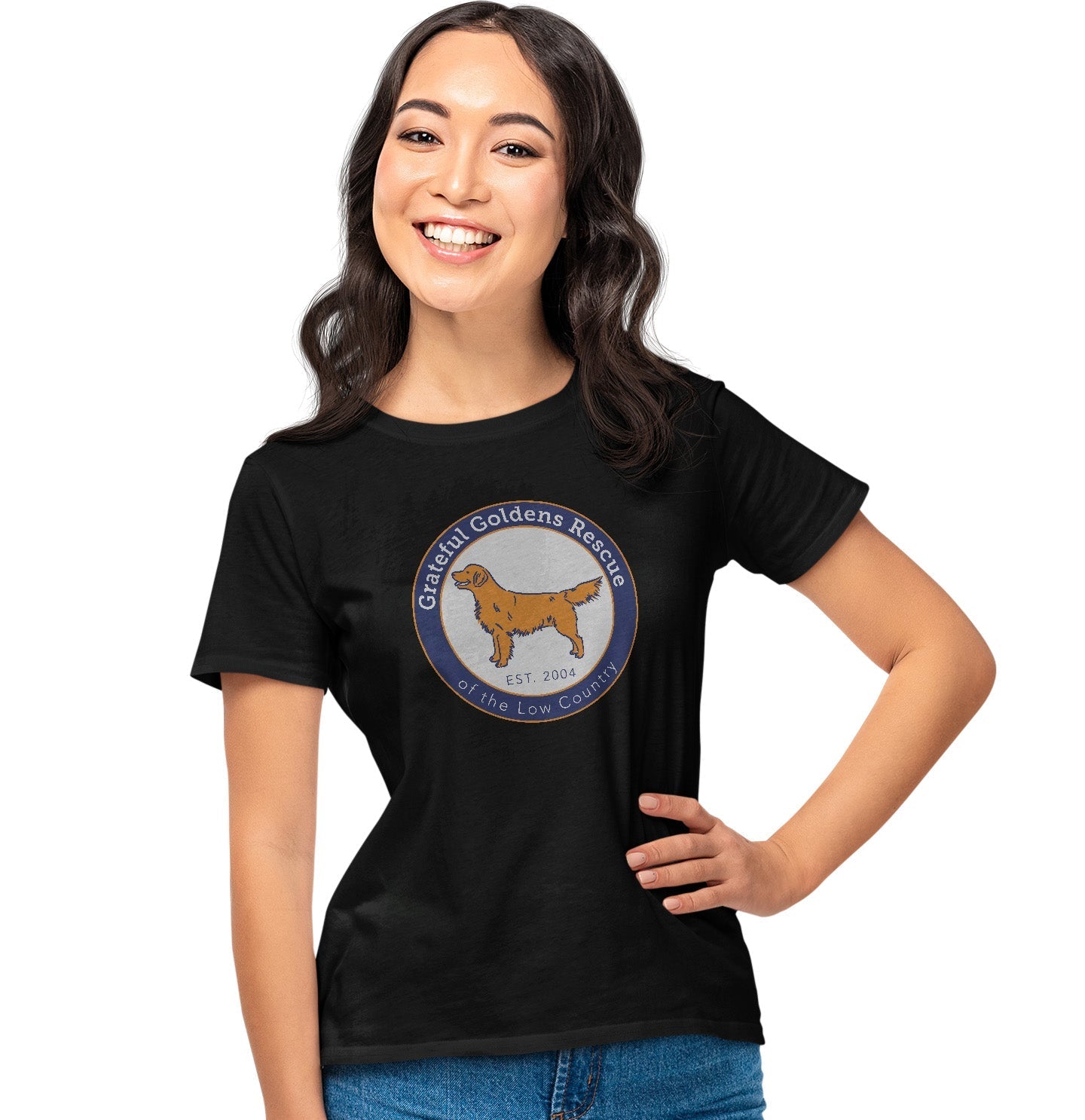 Grateful Golden Rescue Logo - Women's Tri-Blend T-Shirt