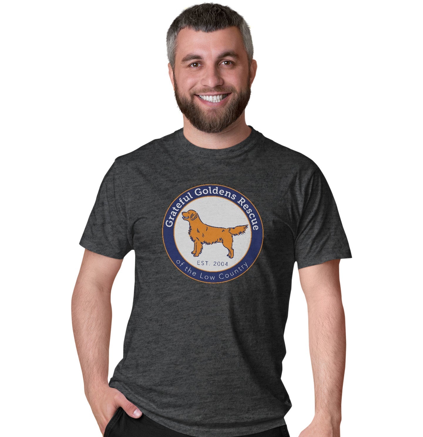 Grateful Golden Rescue Logo - Adult Unisex T-Shirt