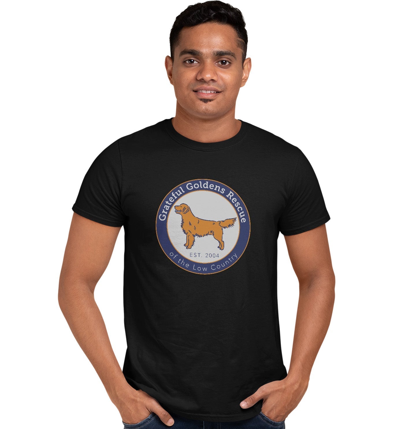 Grateful Golden Rescue Logo - Adult Unisex T-Shirt